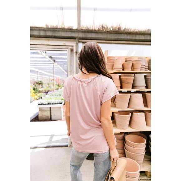 NEW NINEXIS double up top in mauve - Picture 3 of 3